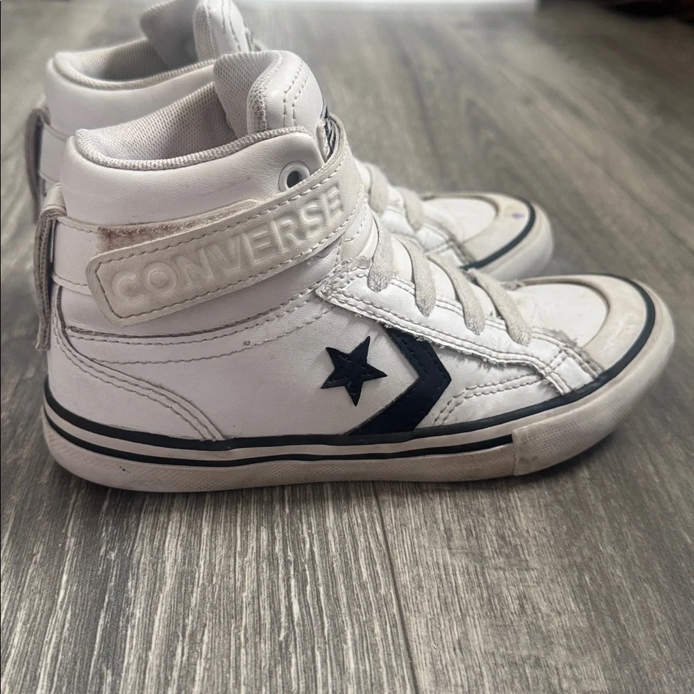 Converse White and Black High-Top Sneakers